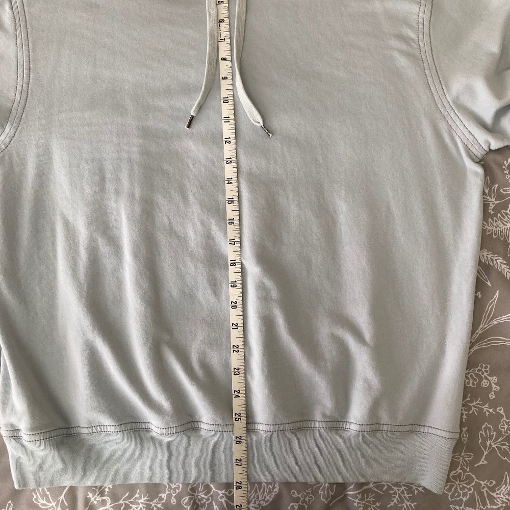 True Grit men’s long sleeve lightweight hoodie size XL light blue - Picture 6 of 6